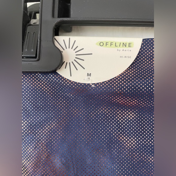 NWT Aerie Womens Goals Multi-Color High Rise Bike Shorties; size M - Picture 5 of 5